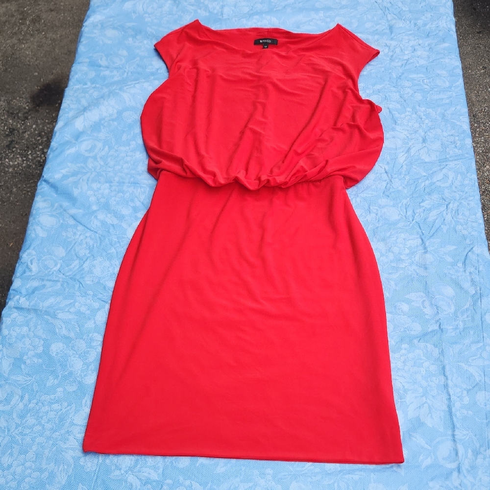 RW & CO Elegant Red Dress